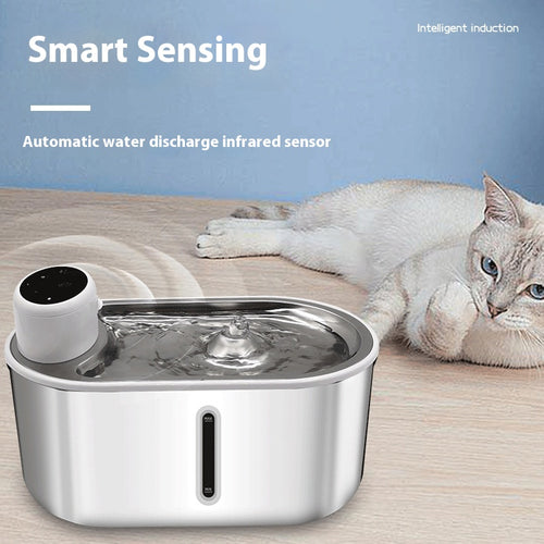 Nurrio Stainless Steel Pet Water Fountain